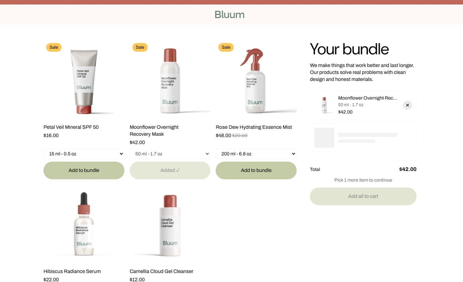 Cart AOV Optimizer Bluumx